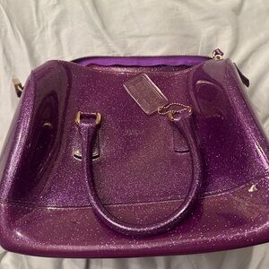 Purple Glitter Handbag